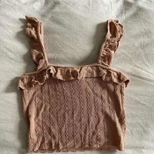 Light pink crop tank